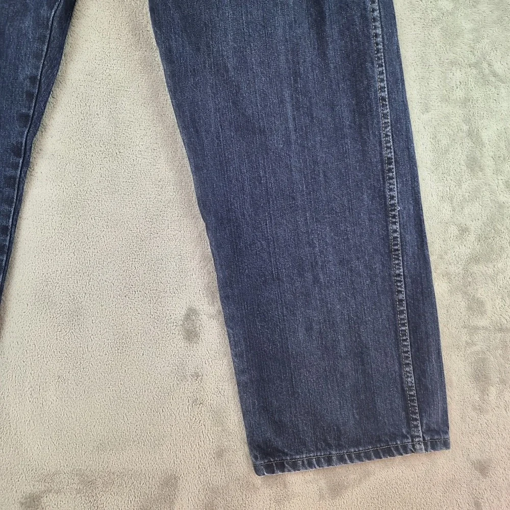 Dickies Relaxed Fit Jeans Mens 38x32 Blue Denim Dark‎ Wash 100% Cotton Durable